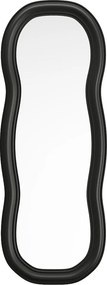 Lustro organiczne z drewna paulowni - szer. 60 x wys. 160 cm - Czarny - TAYLI
