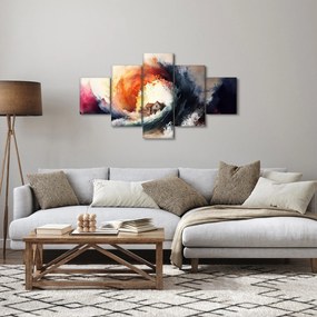 Obraz - W wirze powodzi, akwarela (125x70 cm)