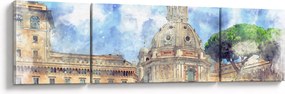 Obraz - Kościół Santa Maria di Loreto, Rzym, Włochy (170x50 cm)