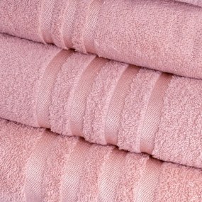 Różowy bawełniany ręcznik frotte 50x100 cm Simple – Casa Selección