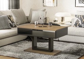 Designerska ława z półką do salonu Tilo