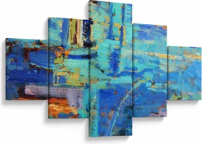 Obraz - Abstrakcyjny obraz olejny (125x70 cm)