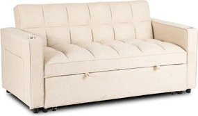 Fotel do Spania ASTER 2 Rozkładany Amerykanka Beżowy Nowoczesny