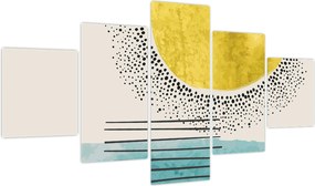 Obraz - Abstrakcyjny obraz plaży N⁰2 (125x70 cm)
