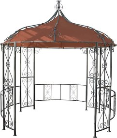 Pergola Cabrera, terakota-brązowy