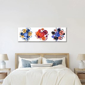 Obraz kolorowych kółek (170x50 cm)