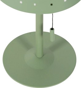 Lampa stołowa zewnętrzna zielona w komplecie z LED 3-stopniowy ściemniacz ładowalne i słoneczne - Ferre