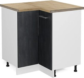 Szafka narożna czarny beton 75.6x60x81.6 r-line