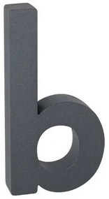 Aluminiowa litera b, 3D, powłoka strukturalna