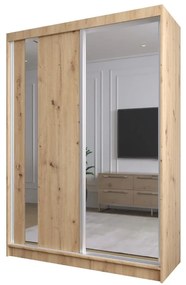 Szafa przesuwna - Greco 150 cm, dąb artisan
