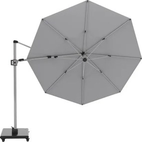 HYPERION 340 PRESTIGE – luksusowy huśtawkowy parasol ogrodowy z bocznym drążkiem : Kolor parasola - Jasnoszary