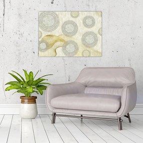 Obraz na szkle - Abstrakcja, marmurowe kręgi (70x50 cm)