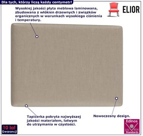 Nowoczesny ozdobny panel ścienny w kolorze beżowym L7-L67