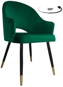 Krzesło obrotowe Velvet podstawa czarno-złota MG25