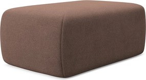 Pufa - z tkaniny strukturalnej - pudrowy róż - KAPUA