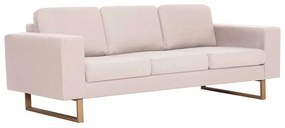 Elegancka trzyosobowa sofa Ladi 3X - kremowa