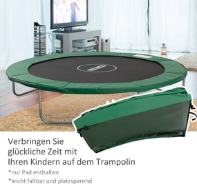 HOMCOM Osłona Sprężyn do Trampoliny 244cm Akcesoria Bezpieczeństwo Zielona | Aosom PL