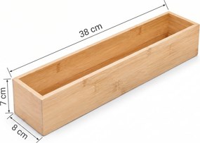 Organizer biurkowy bambusowy, 38 x 8 x 7 cm