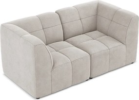 Beżowa aksamitna sofa 180 cm Aloha – Makamii