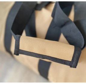 Torba na drewno opałowe WOODGRIP, beżowa