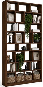 Wysoka biblioteczka regał na książki orzech W2-A91
