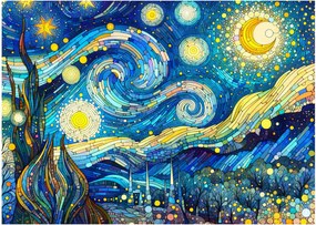 Obraz – Mozaika gwiaździstej nocy (70x50 cm)