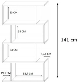 Biały dziecięcy regał na zabawki M0-H87