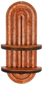 Jasnoczerwona wielopoziomowa półka 20 cm Raf – Kalune Design