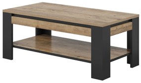Stolik kawowy DADES 120x60 dąb samdal/czarny mat HELVETIA