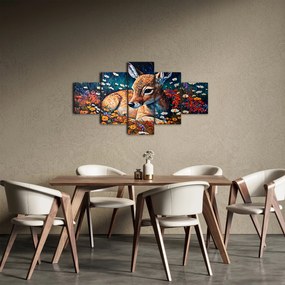 Obraz - Malowany jeleń (125x70 cm)