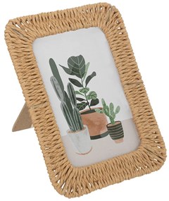 Ramka na zdjęcia stojąca JILY, rama z plecionki, 20 x 15 cm