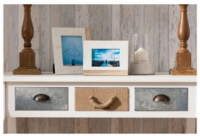 Biało-naturalna kamienna ramka 18x23 cm Sena – Premier Housewares