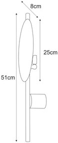 Czarny industrialny kinkiet metalowy - S869-Fisel