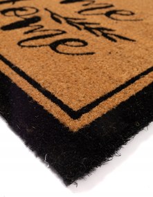 Wycieraczka Kokosowa 40x60 cm Czarna Ramka antypoślizgowa pod Drzwi z gumą