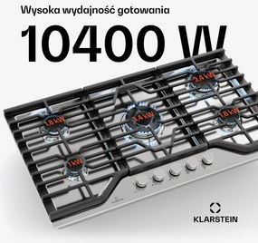 Klarstein Turbocast płyta gazowa, 5 palników