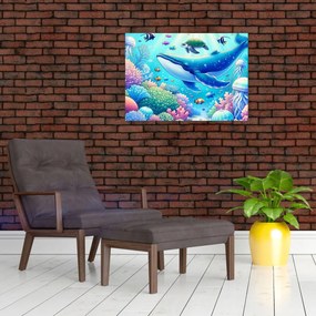 Obraz na szkle – Podwodny świat (70x50 cm)