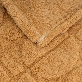 Żółty koc z mikropluszu 130x160 cm Mid Century – Casa Selección