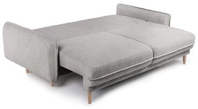 Szara rozkładana sofa z materiału bouclé 215 cm Patti – Bonami Selection