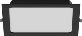 Mexen LDRR panel sufitowy downlight LED wpuszczany 22 x 22 cm, 18W, Zimna - 6500K, 1440 lm, czarny - L211-022-1865-70