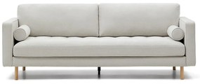 Szarobeżowa sofa z tkaniny szenilowej 222 cm Debra – Kave Home