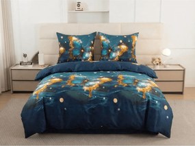 PrzytulneMieszkanie.pl PrzytulneMieszkanie.pl Pościel z mikrofibry MYSTIC BUTTERFLY niebieska Rozmiar pościeli: 70 x 80 cm | 140 x 200 cm