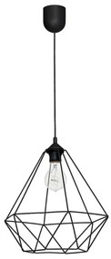 Lampa wisząca BASKET 1xE27/60W/230V czarny