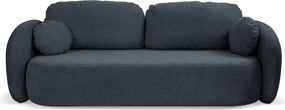 Masseno Sofa AMICO z funkcją spania i pojemnikiem na pościel, Rozkładana sofa - Granatowy, ARAGON 79