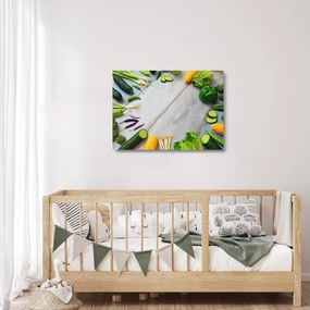 Obraz na szkle - warzywa (70x50 cm)