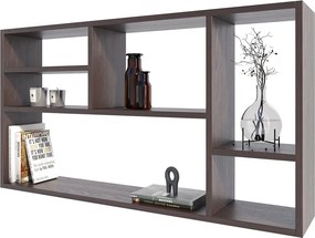 Nowoczesna Półka Z 6 Przegródkami Wenge N0-R81