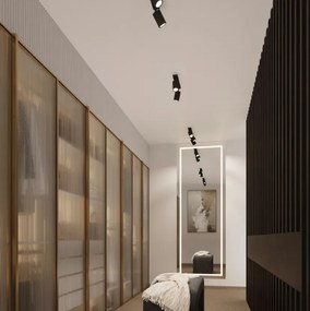 Plafon trzypunktowy KARBON 3P czarny okrągły SOLLUX  LIGHTING