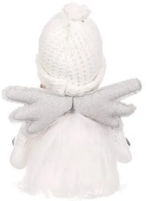 Dekoracja świąteczna Anioł z sercem, wys. 41 cm, biały