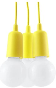 Żółta lampa wisząca ø 15 cm Rene – Nice Lamps