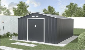 Metalowa szopa ogrodowa "Vegas" - 15 m² - Szara