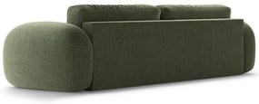 Zielona rozkładana/ze schowkiem sofa z tkaniny szenilowej 262 cm Tonale – Cosmopolitan Design